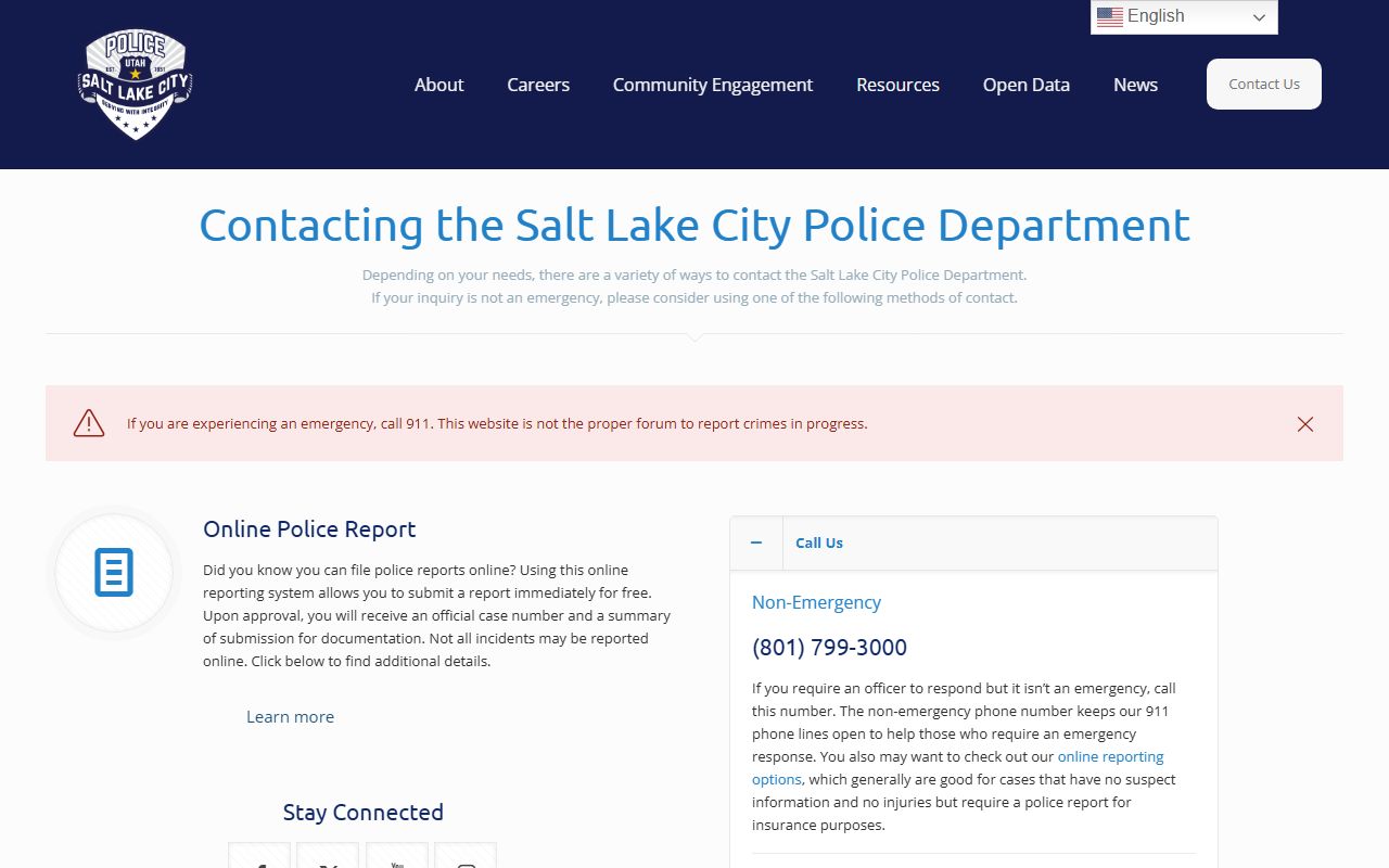 Salt Lake City Police Department GRAMA records for criminal history