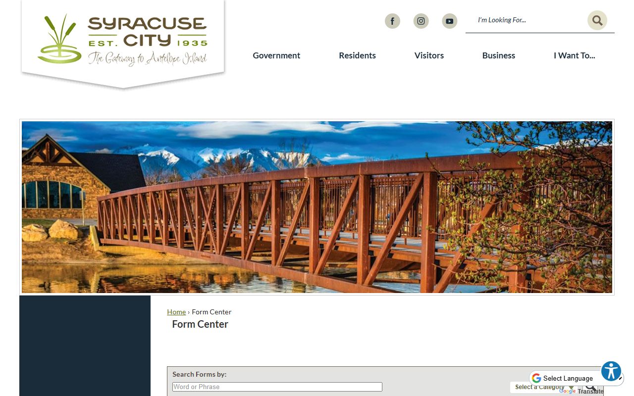 Syracuse Police Department records request form for criminal history