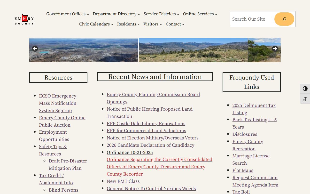 Emery County criminal history records - official county website