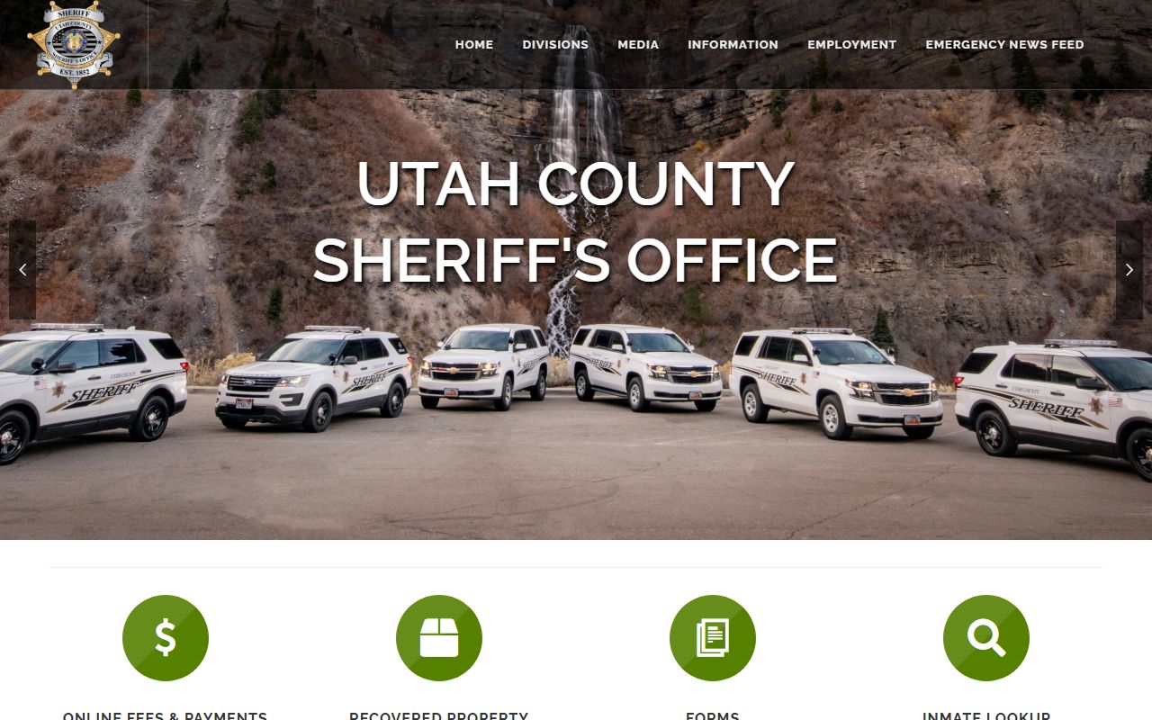 Utah County Sheriff's Office - criminal history records and inmate search